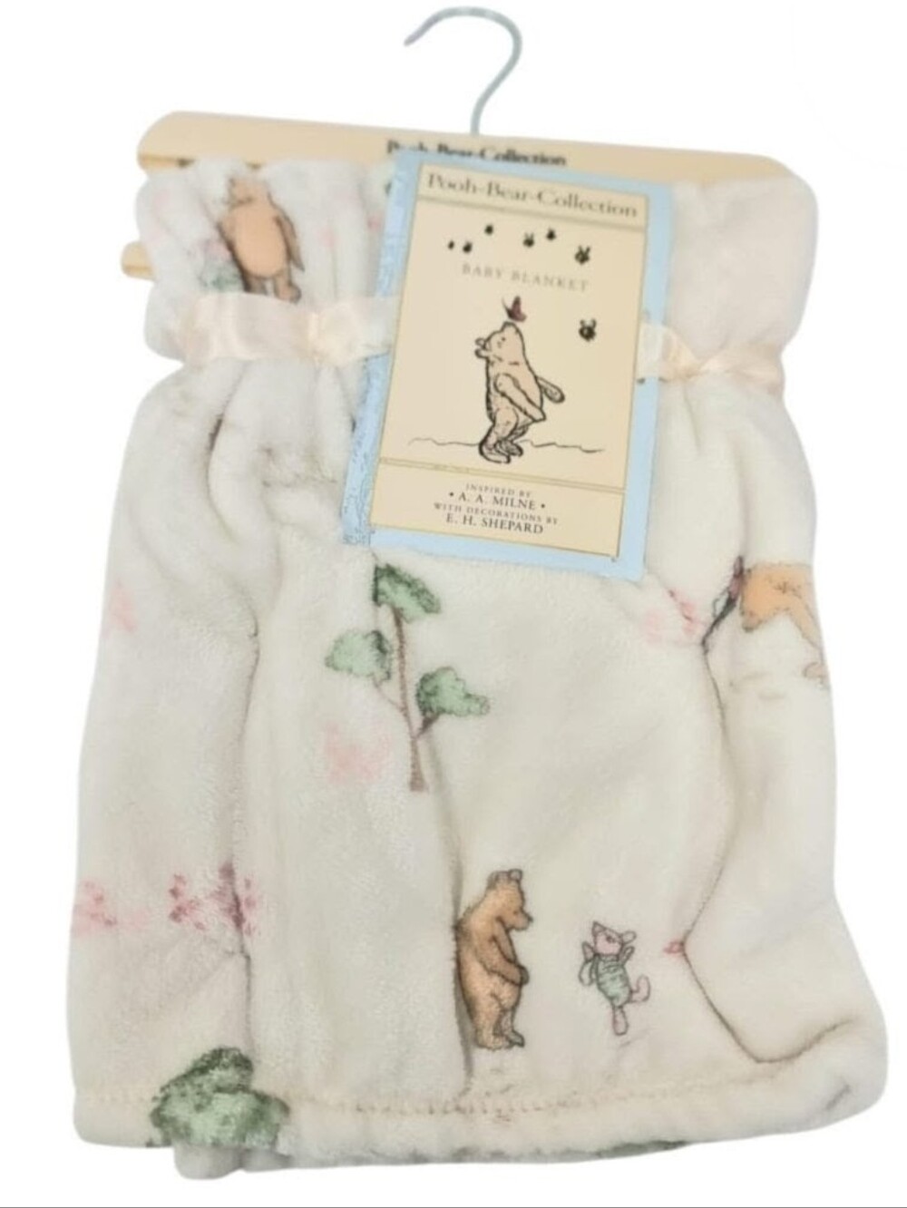 Winnie-the-Pooh Plush Baby Blanket